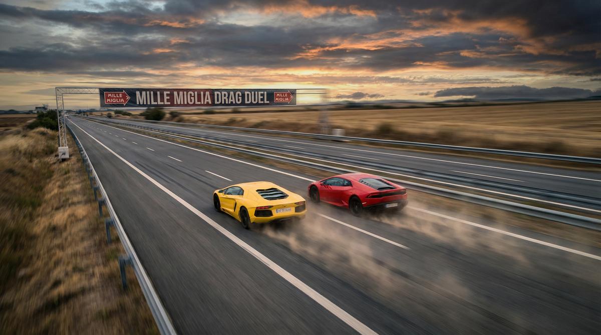 搜同网汽车改装视频-双车直线加速对决